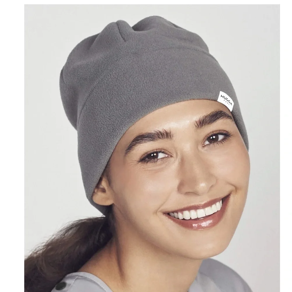 Hugga Feel Grey Fleece Beanie